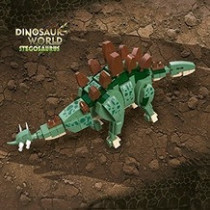 Little Story Block (Leg Godt) Toy Dinosaurs World - Stegosaurus (322 Pcs) For 3Years+, Unisex (LS_CTDIWO_ST)