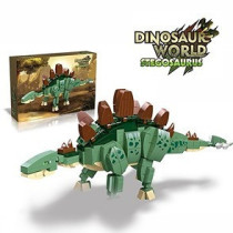 Little Story Block (Leg Godt) Toy Dinosaurs World - Stegosaurus (322 Pcs) For 3Years+, Unisex (LS_CTDIWO_ST)