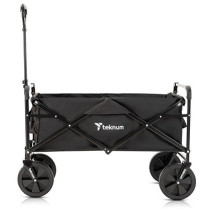 Teknum Folding Wagon Cart w/ Canopy - Black