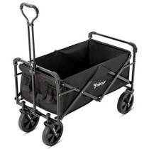 Teknum Folding Wagon Cart w/ Canopy - Black