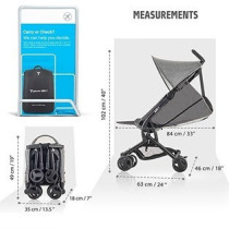 Teknum AIR-1 Travel Stroller w/ Carry Backpack - Grey