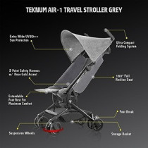 Teknum AIR-1 Travel Stroller w/ Carry Backpack - Grey