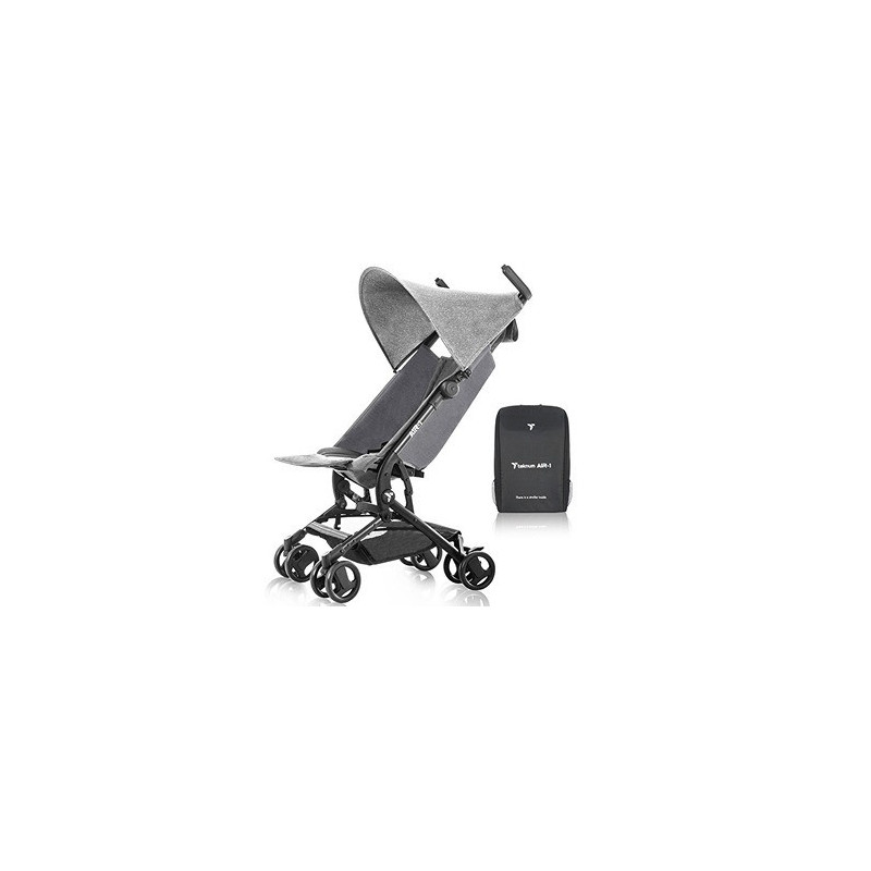 Teknum AIR-1 Travel Stroller w/ Carry Backpack - Grey