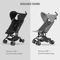Teknum AIR-1 Travel Stroller w/ Carry Backpack - Grey