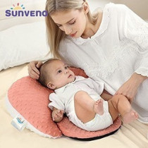 Sunveno Baby Anti-Reflux Feeding Pillow w/ C Shapped Seating Pillow, Pink