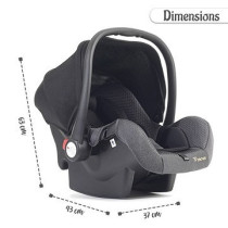 Teknum STROLL-1 Compacto Baby Car Seat (Black)