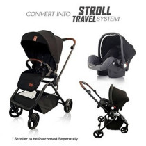 Teknum STROLL-1 Compacto Baby Car Seat (Black)