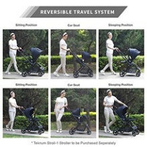 Teknum STROLL-1 Compacto Baby Car Seat (Black)
