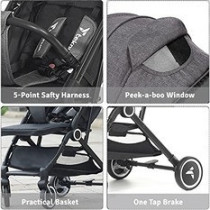 Teknum Travel Cabin Stroller - Black