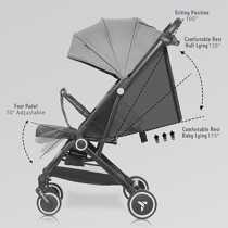 Teknum Travel Cabin Stroller - Black