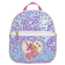 Eazy Kids - Sequin School Backpack - Horse Purple