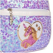 Eazy Kids - Sequin School Backpack - Horse Purple