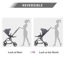 Teknum STROLL-1 Reversible Travel Stroller - (Grey)