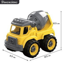 Little Story Kids Contruction Toy Cement Mixer - Yellow