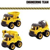 Little Story Kids Contruction Toy Cement Mixer - Yellow