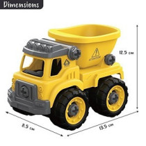Little Story Kids Contruction Toy Dump Truck - Yellow