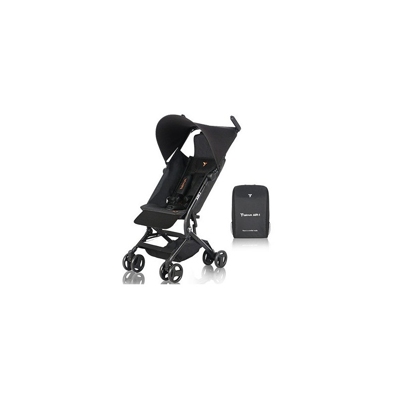 Teknum AIR-1 Travel Stroller w/ Carry Backpack - Black