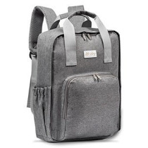 Little Story Stylish Diaper Travel Backpack with Changing Pad-Grey