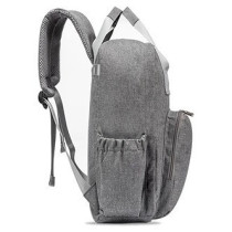 Little Story Stylish Diaper Travel Backpack with Changing Pad-Grey