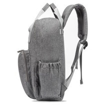 Little Story Stylish Diaper Travel Backpack with Changing Pad-Grey