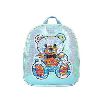 Eazy Kids - Sequin School Backpack - Teddy Green