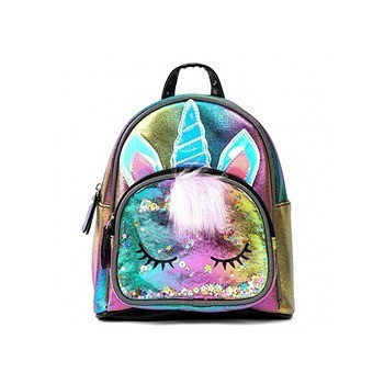 Eazy Kids - Sequin School Backpack - Unicorn Multicolor