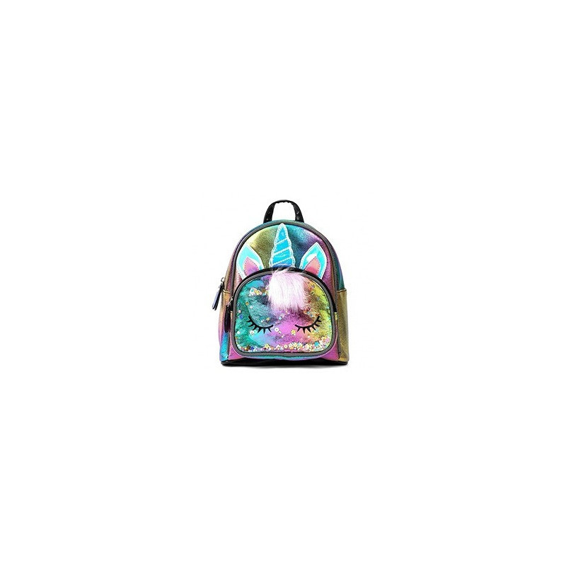 Eazy Kids - Sequin School Backpack - Unicorn Multicolor