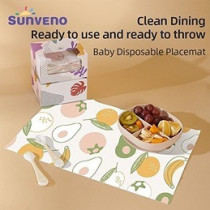 Sunveno baby Feeding Disposable Travel Multipurpose Placemats, 40 Pcs/Pack 
