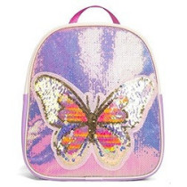 Eazy Kids - Sequin School Backpack - Butterfly Pink