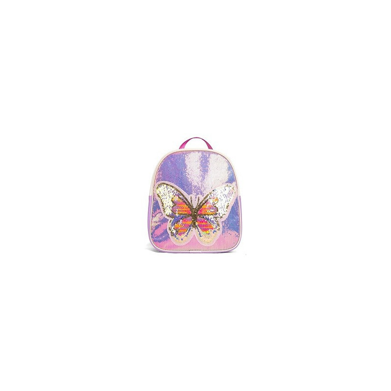 Eazy Kids - Sequin School Backpack - Butterfly Pink