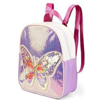 Eazy Kids - Sequin School Backpack - Butterfly Pink