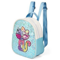Eazy Kids - Sequin School Backpack - Cat Green