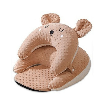 Sunveno Baby Anti-Reflux Feeding Pillow w/ C Shapped Seating Pillow - Coffee