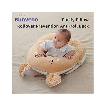 Sunveno Baby Anti-Reflux Feeding Pillow w/ C Shapped Seating Pillow - Coffee