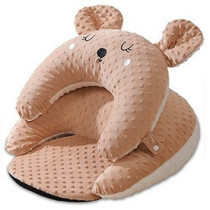 Sunveno Baby Anti-Reflux Feeding Pillow w/ C Shapped Seating Pillow - Coffee