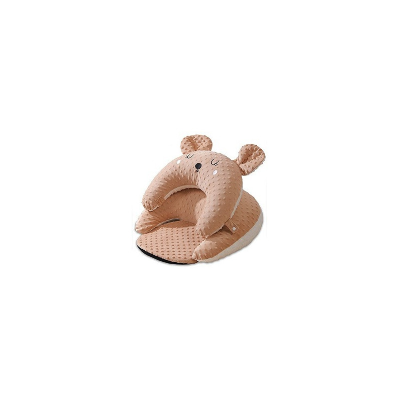 Sunveno Baby Anti-Reflux Feeding Pillow w/ C Shapped Seating Pillow - Coffee