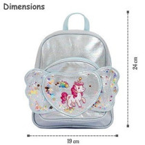 Eazy Kids - School Backpack - Unicorn Silver