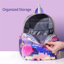 Eazy Kids Unicorn Sparkle Backpack - Pink