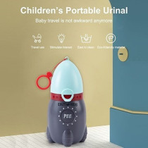 Eazy Kids Toddler On the Go Travel Rocket Urinal w/ Portable String, 370ml