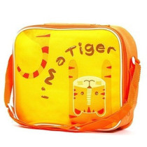 Eazy Kids Lunch Box and Water Bottle With Bag - Tiger Yellow