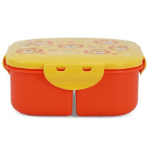 Eazy Kids Square Bento Lunch Box - Tiger Yellow