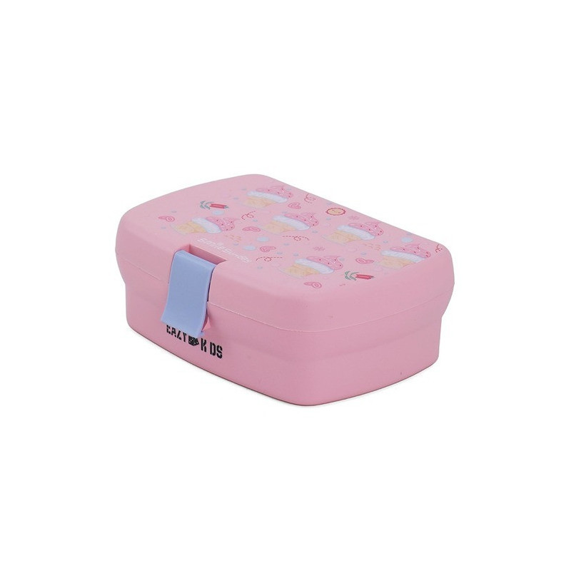 Eazy Kids Bento Lunch Box - Ice Cream Pink 