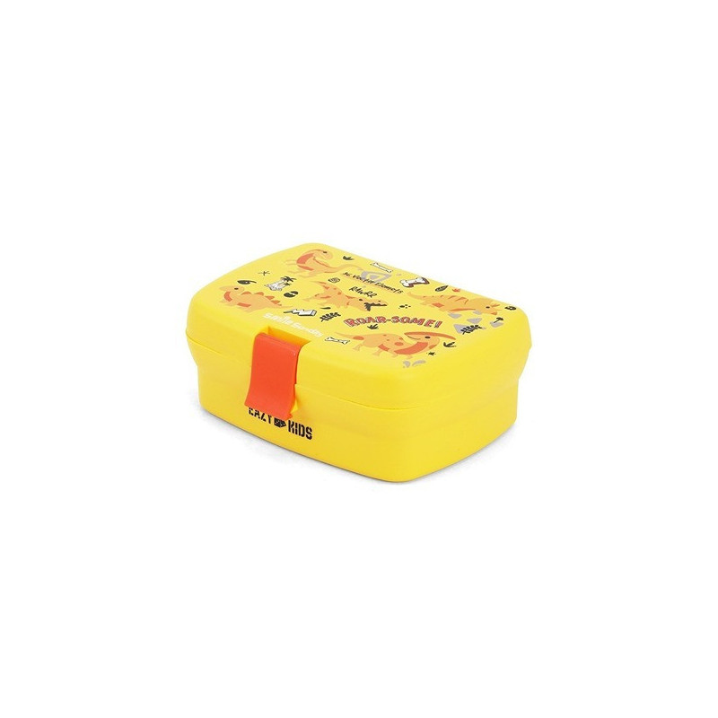 Eazy Kids Bento Lunch Box - Dino Yellow