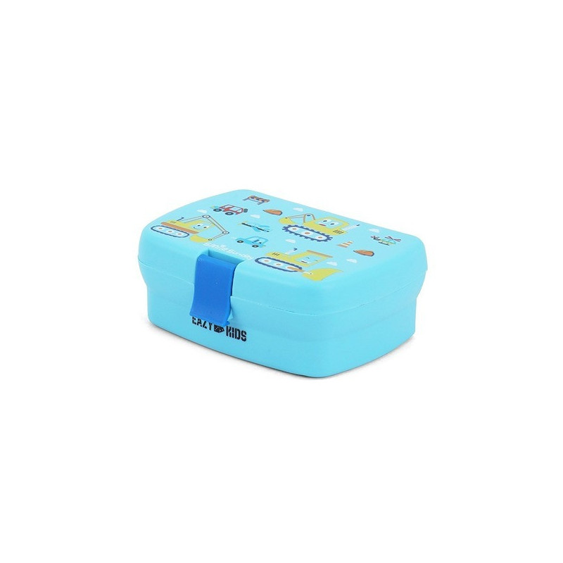 Eazy Kids Bento Lunch Box - Construction Blue