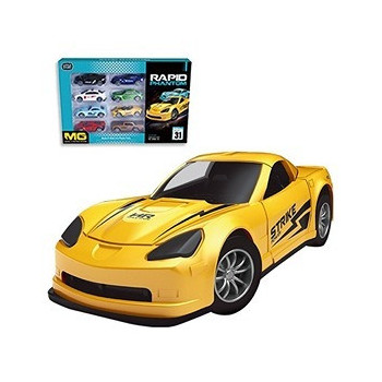 Little Story 8Pcs Slide Die Cast Toy Rapid Car Set