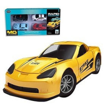 Little Story 4Pcs Slide Die Cast Toy Rapid Car Set