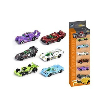 Little Story Alloy Glide Racer Toy Car (6Pcs) - Multicolor