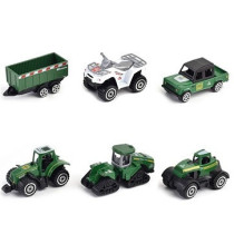 Little Story Alloy Sliding Pickup Toy Truck (6 Pcs) - Multicolor