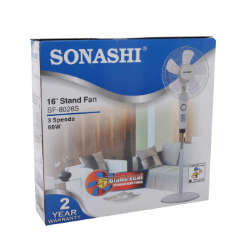 Sonashi 16" Stand Fan, Pink 2 Years Warranty (SF-8026S)