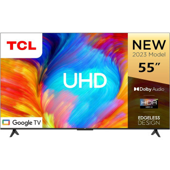TCL 55 Inch 4K UHD Google Smart TV Edgeless Design (2023 Model) 1 Year Warranty